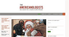 Desktop Screenshot of americanologist.com